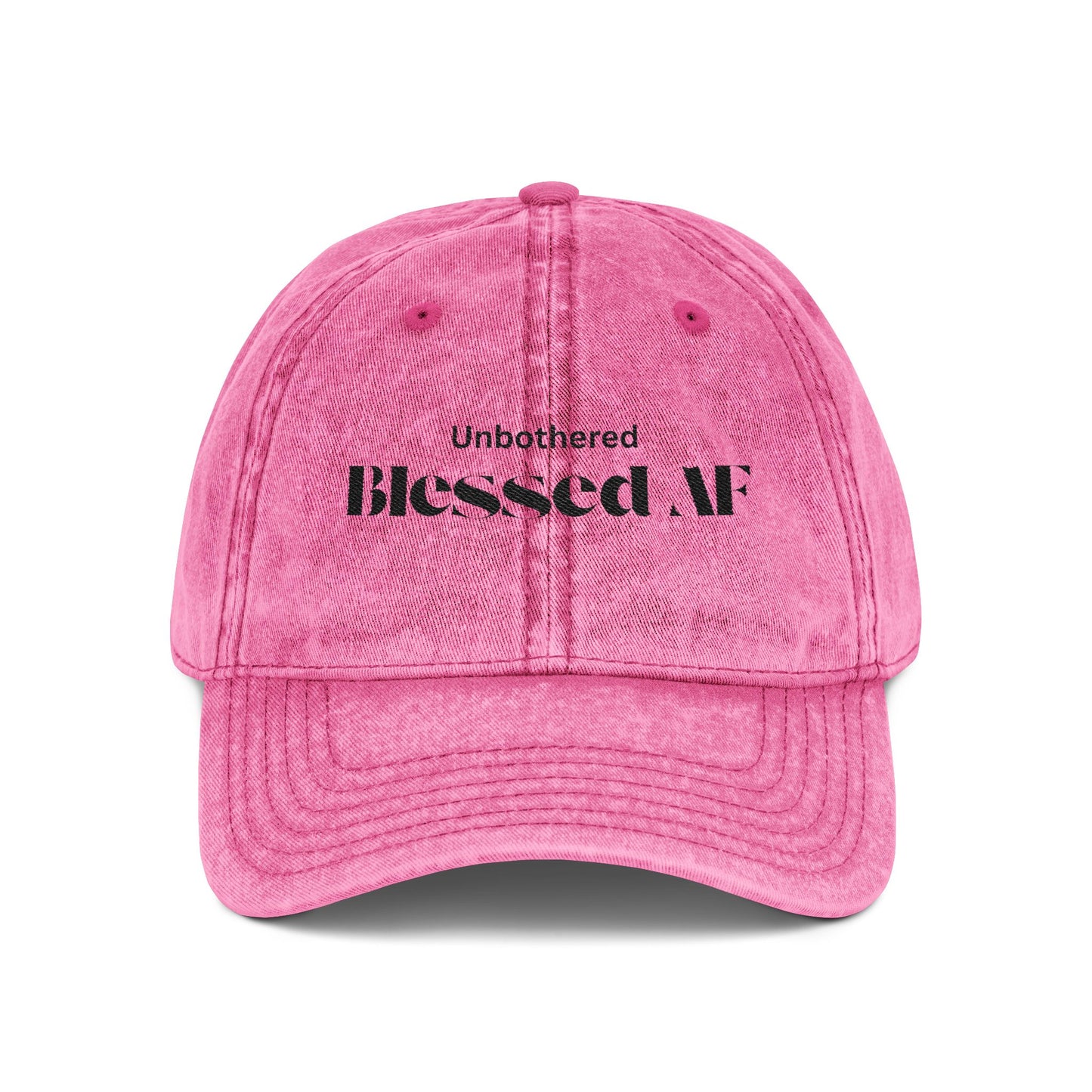 Unisex Distressed Cap: Blessed AF