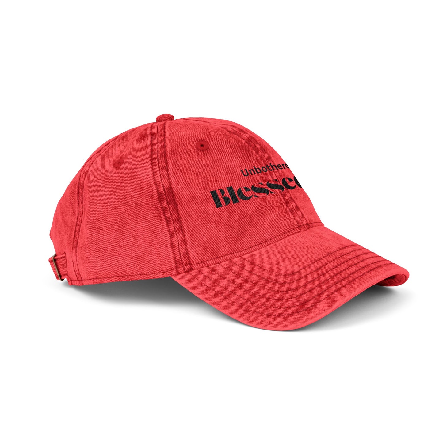 Unisex Distressed Cap: Blessed AF