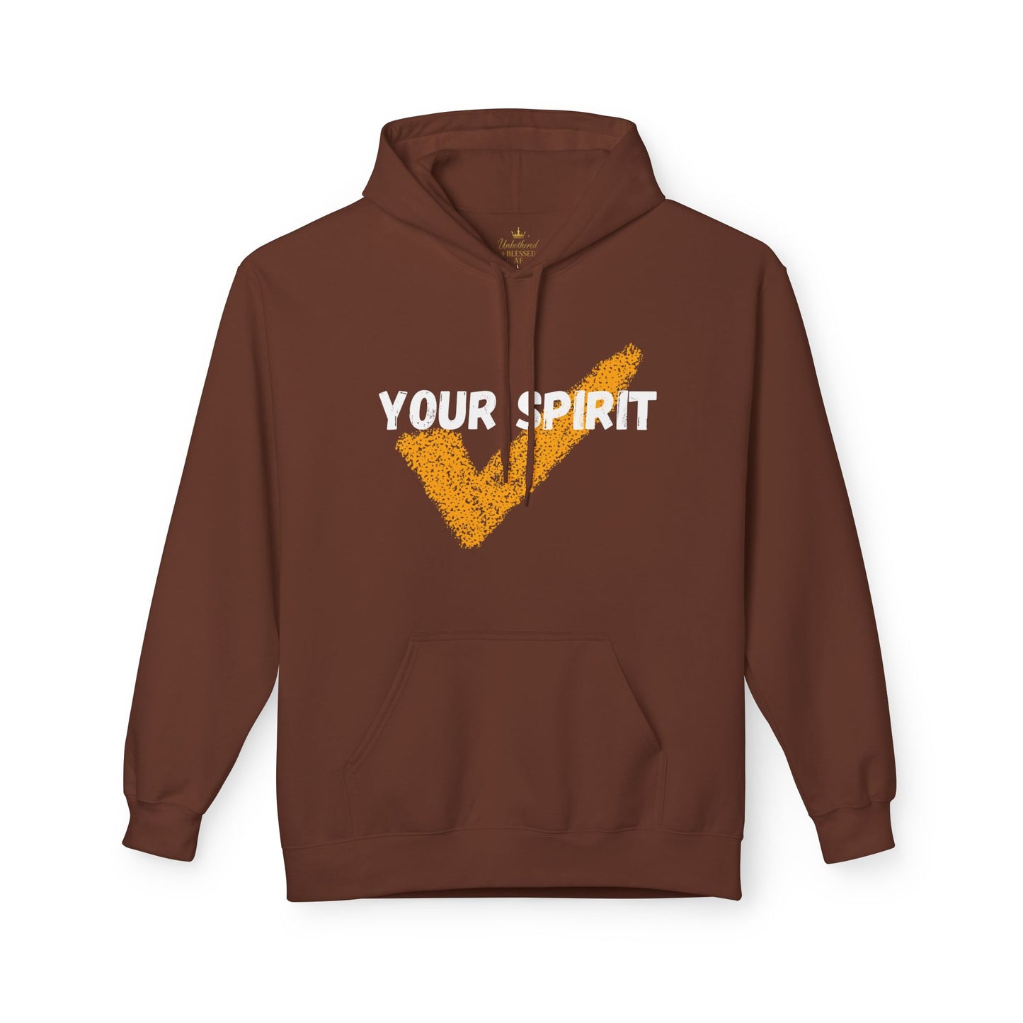 Stylish Unisex Fleece Hoodie with Vintage Checkmark Design, Gift for Him, Her, Cozy Casual Wear, Perfect for Fall/Winter