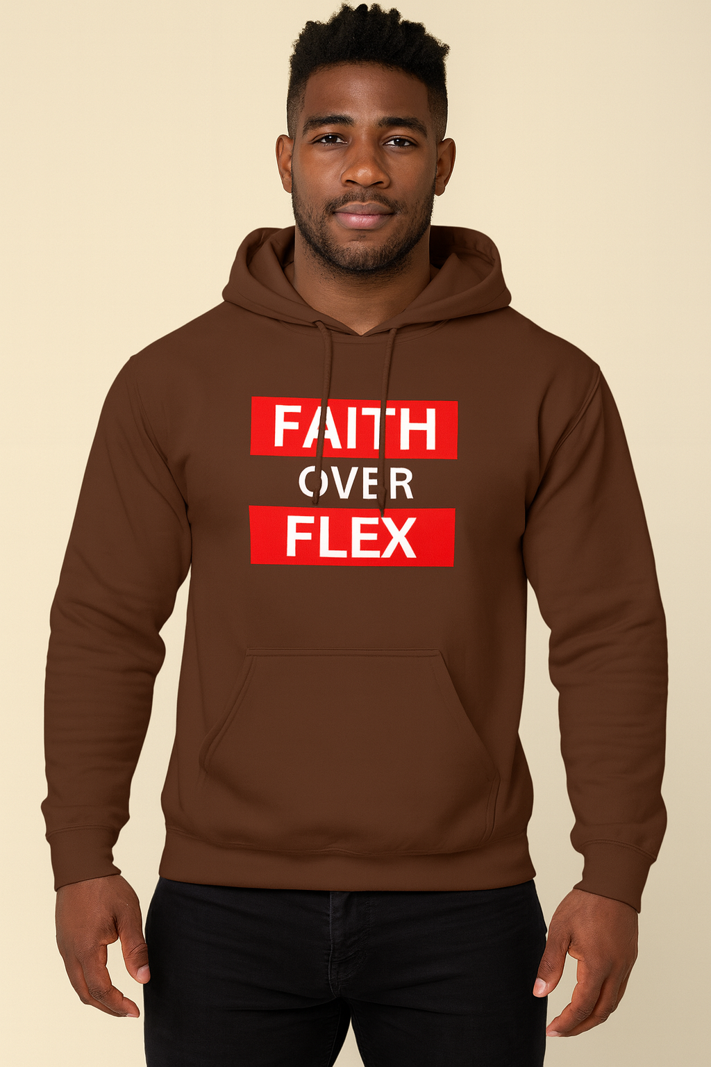 Faith over Flex Softstyle Fleece Hoodie