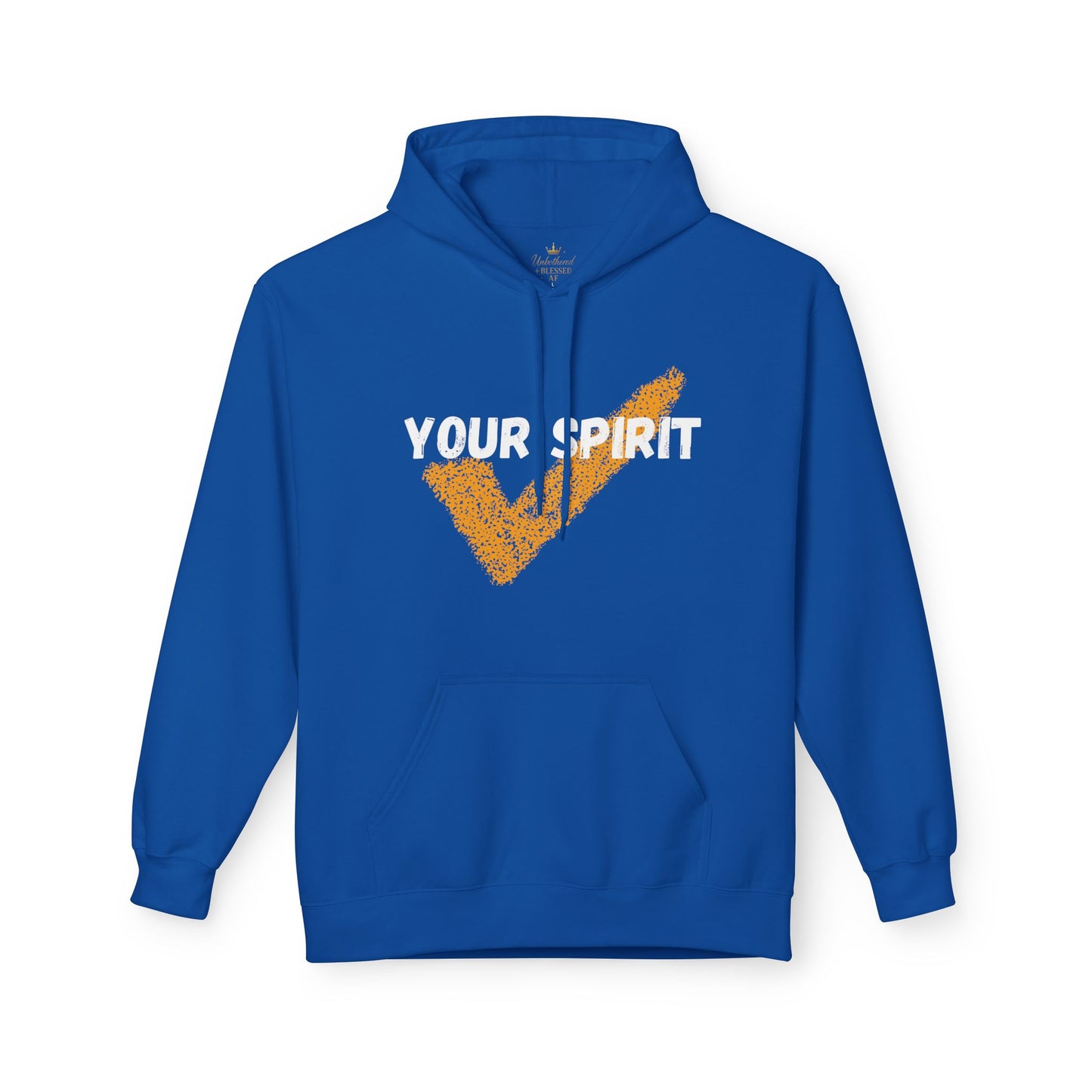 Stylish Unisex Fleece Hoodie with Vintage Checkmark Design, Gift for Him, Her, Cozy Casual Wear, Perfect for Fall/Winter
