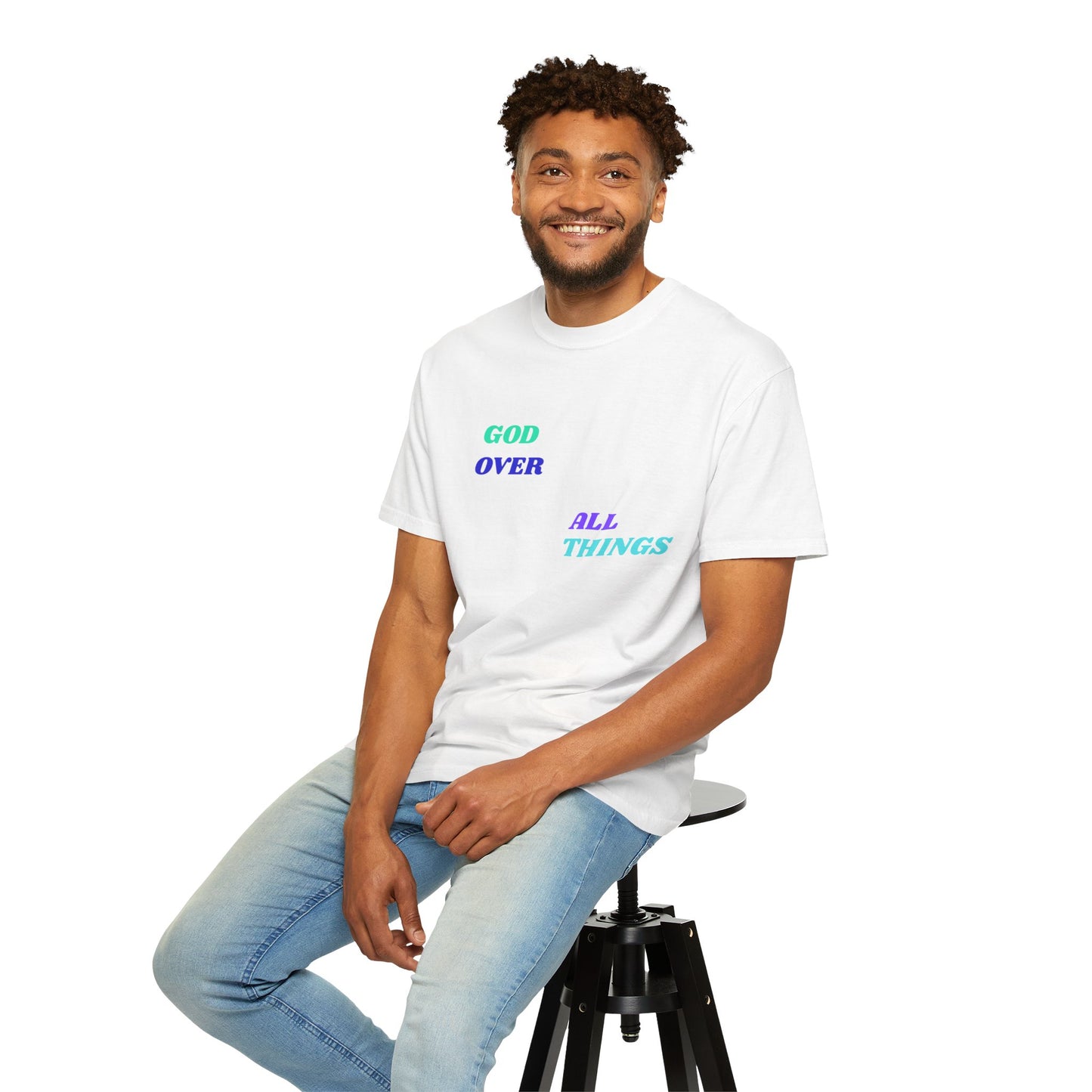 GOD Over All Things Faith-Inspired Tee