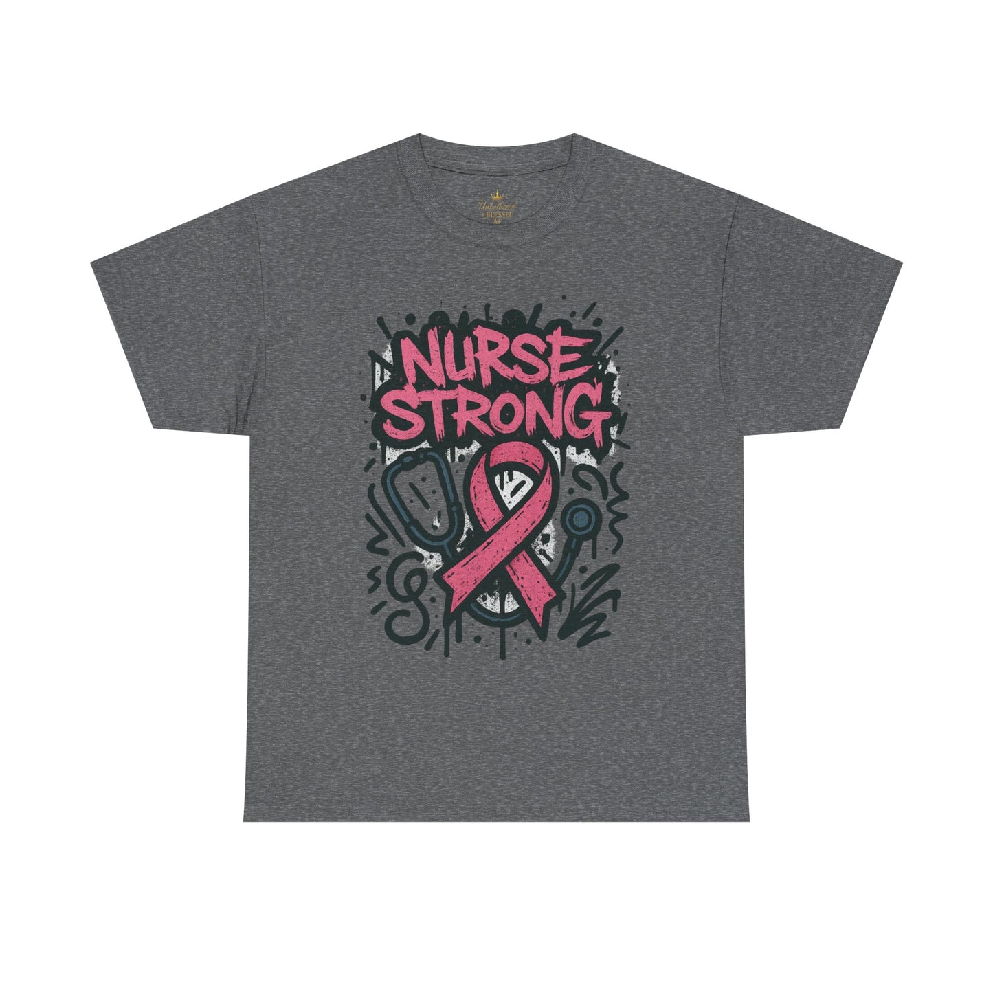 Graphic Tee Nurse Strong Breast Cancer Awareness
