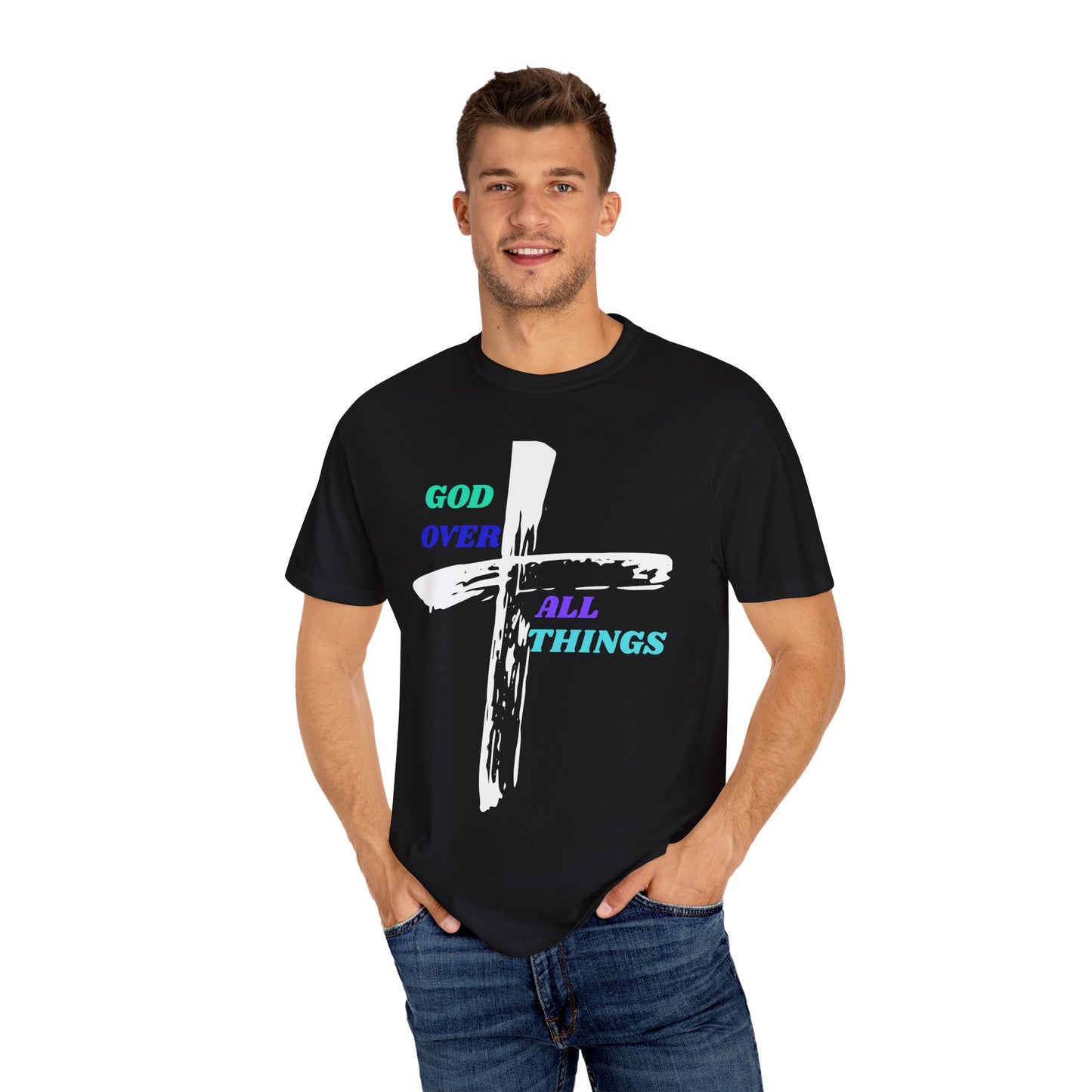 GOD Over All Things Faith-Inspired Tee