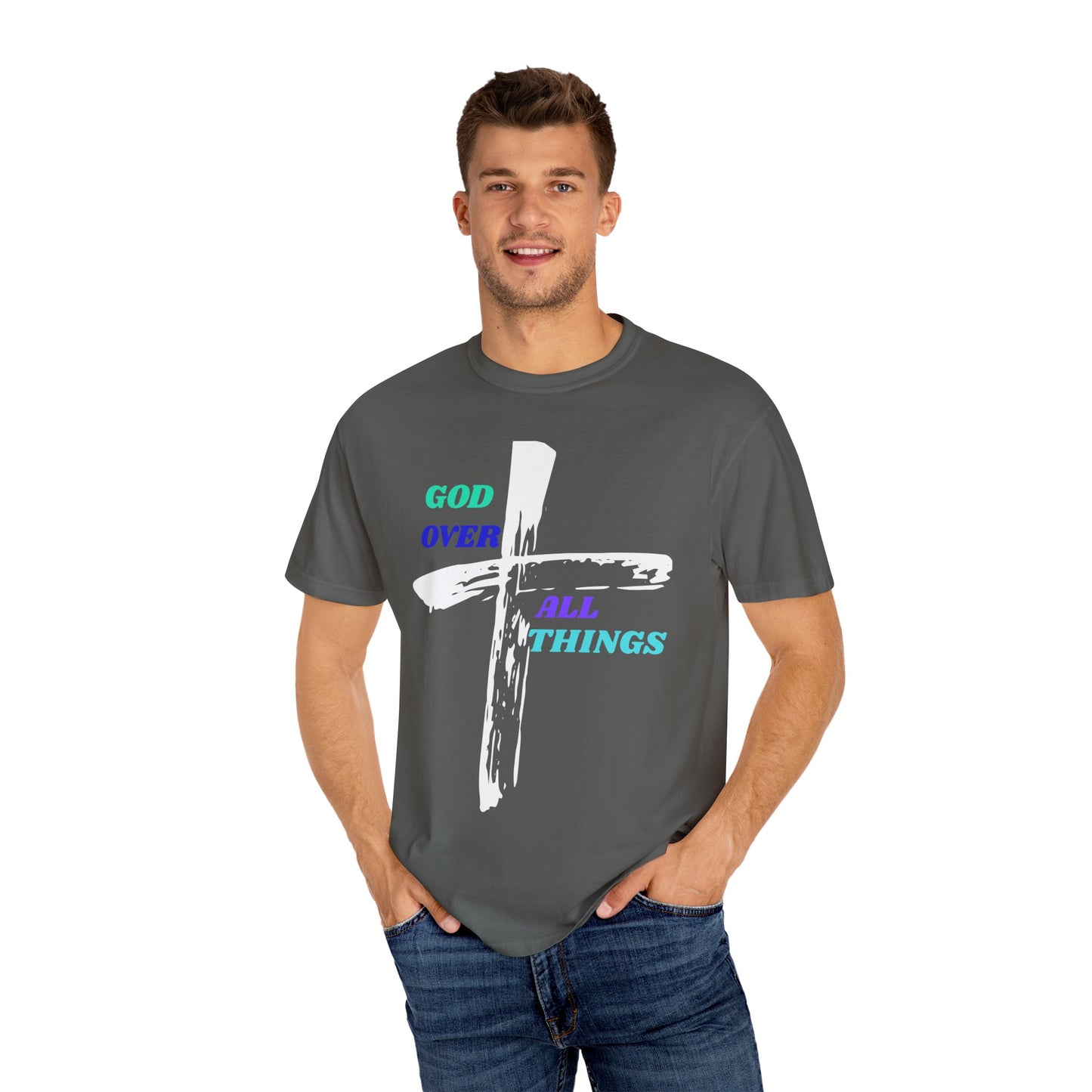 GOD Over All Things Faith-Inspired Tee