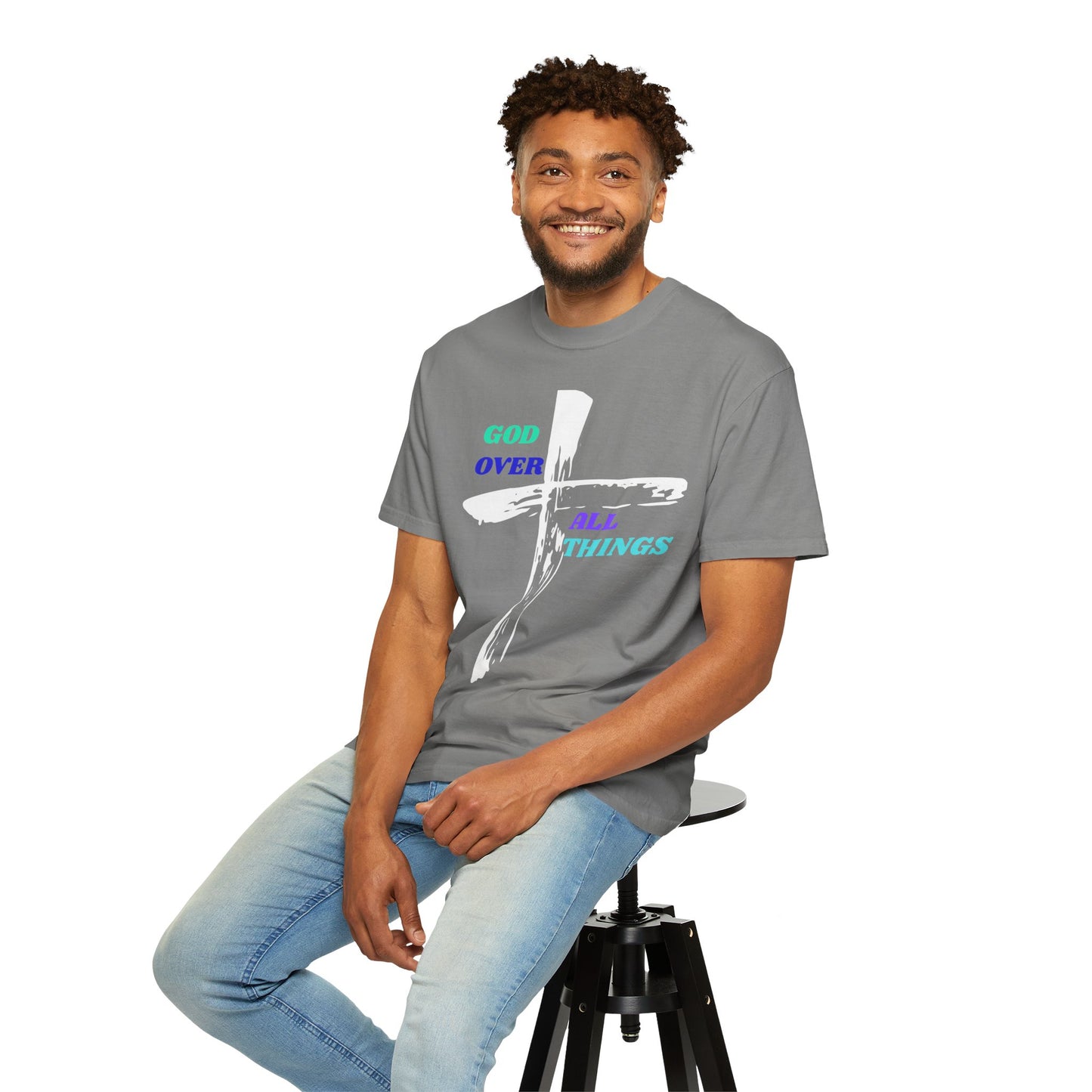 GOD Over All Things Faith-Inspired Tee