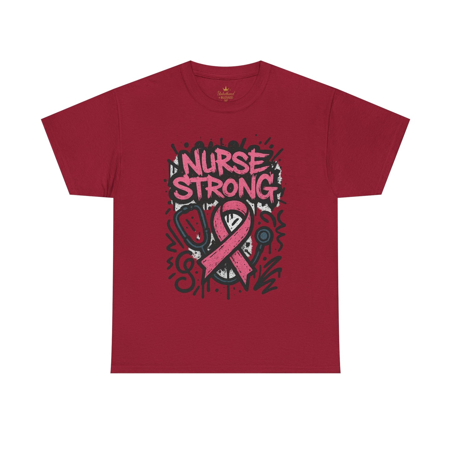Graphic Tee Nurse Strong Breast Cancer Awareness