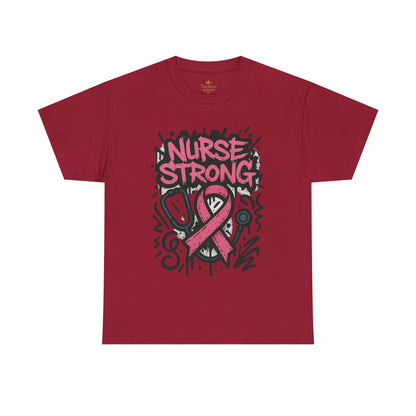 Graphic Tee Nurse Strong Breast Cancer Awareness