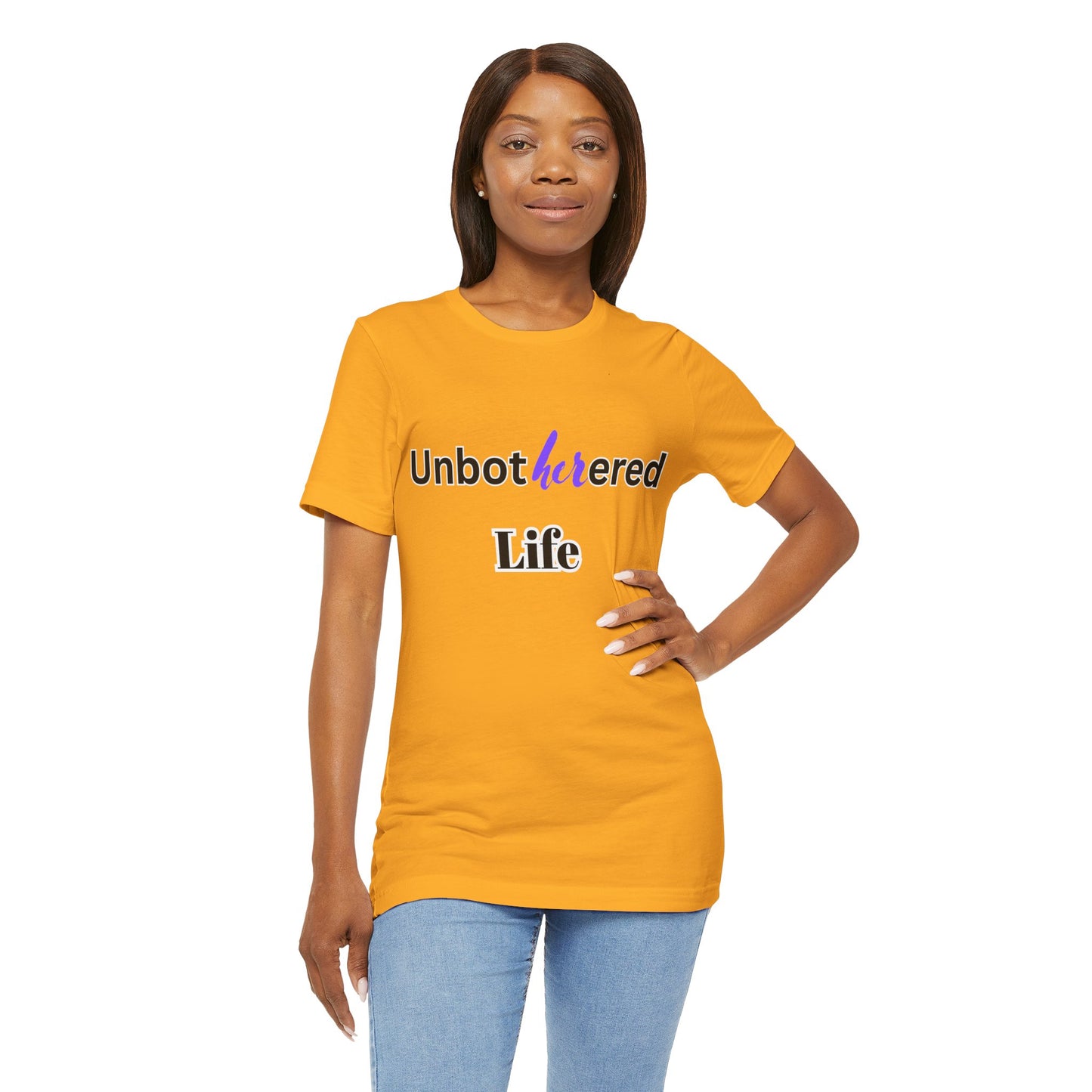 Unbothered Life Tee - Chill Vibe Short Sleeve Shirt, Casual Top, Relaxed Fit, Perfect Gift For Friends, Self-Care Style