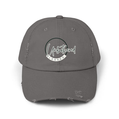 Unbothered Blessed Distressed Hat