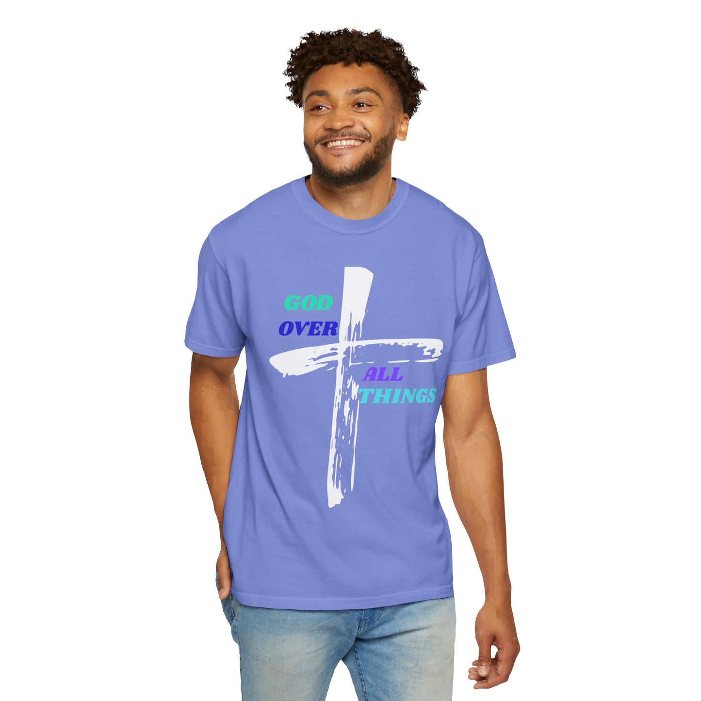 GOD Over All Things Faith-Inspired Tee