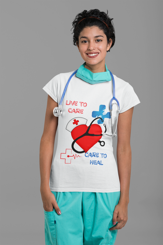 Nurse Appreciation Tee - Live to Care Crew Shirt
