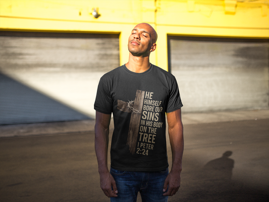 Christian Tee-1 Peter 2:24