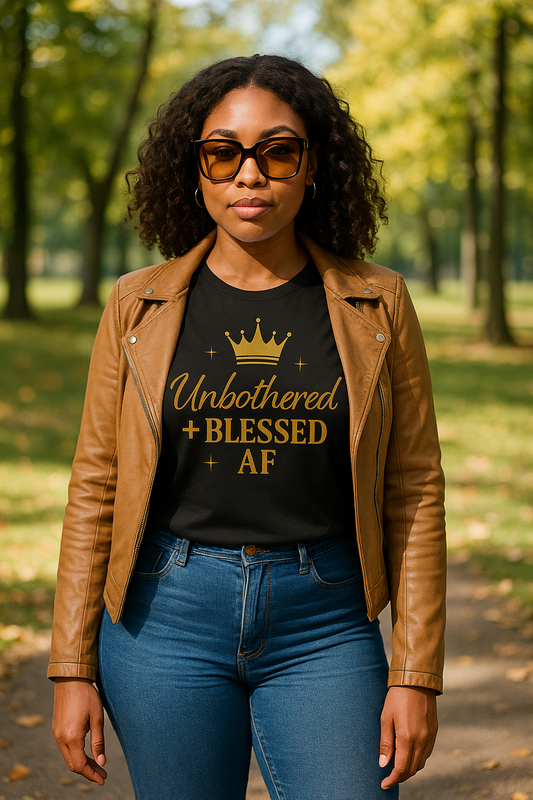Unbothered & Blessed AF Soft-Style T-Shirt