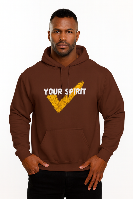 Stylish Unisex Fleece Hoodie with Vintage Checkmark Design, Gift for Him, Her, Cozy Casual Wear, Perfect for Fall/Winter