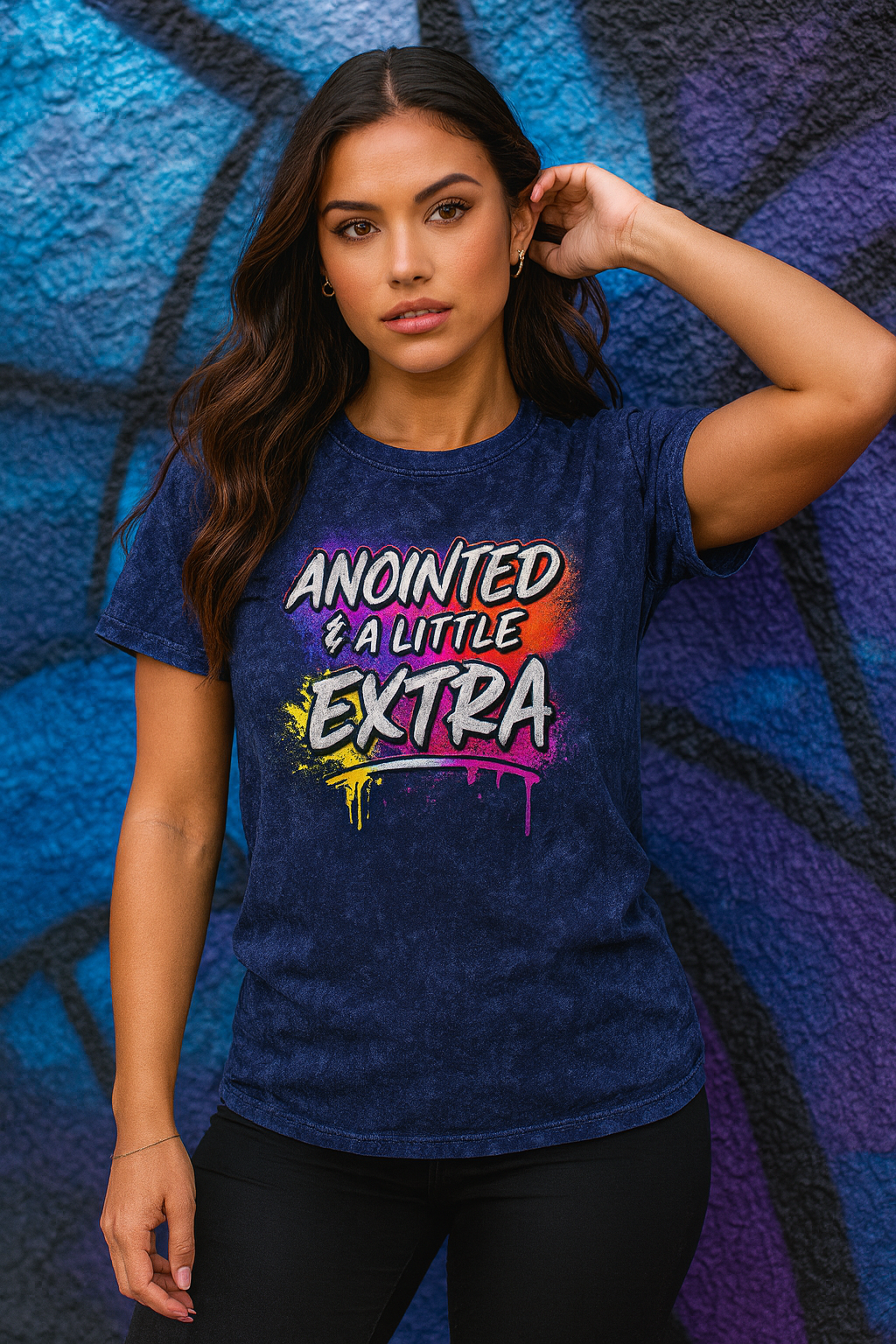 Anointed & A Little Extra Mineral Wash T-Shirt