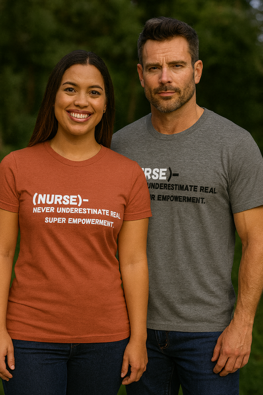 Empowerment Nurse Tee - Unisex Jersey white writing