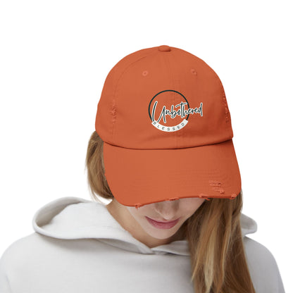 Unbothered Blessed Distressed Hat