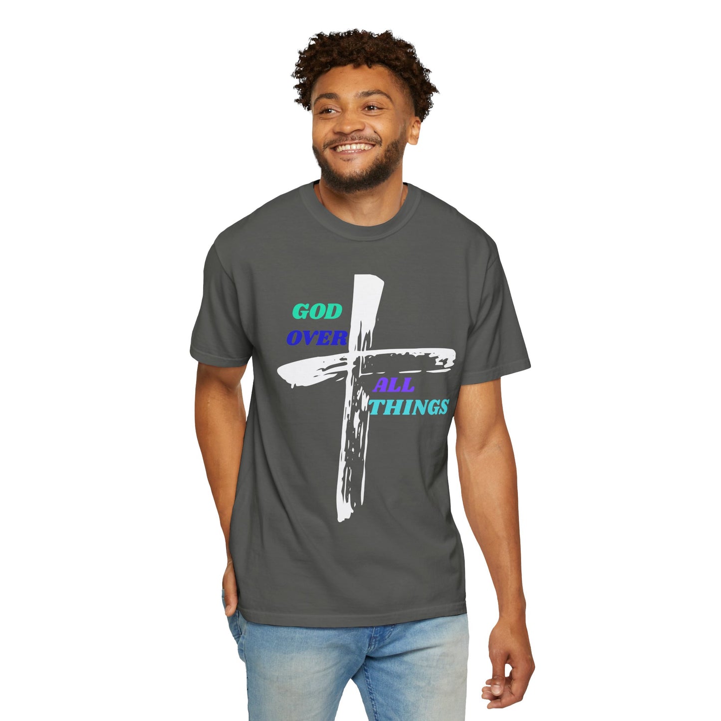 GOD Over All Things Faith-Inspired Tee
