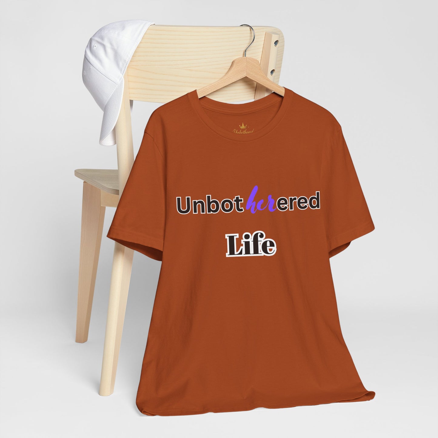 Unbothered Life Tee - Chill Vibe Short Sleeve Shirt, Casual Top, Relaxed Fit, Perfect Gift For Friends, Self-Care Style
