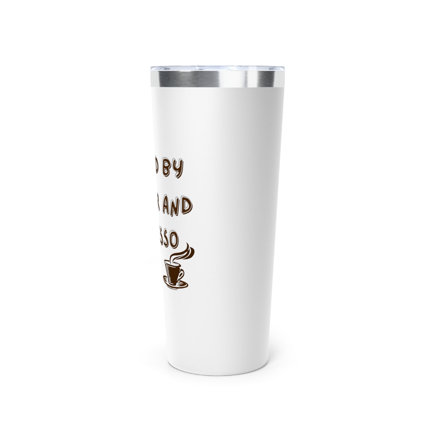 Copper Insulated Tumbler for Coffee Lovers | Fueled by Prayer and Espresso Shot | 22oz Travel Mug, Gift for Him, Gift for Her, Kitchen [...]