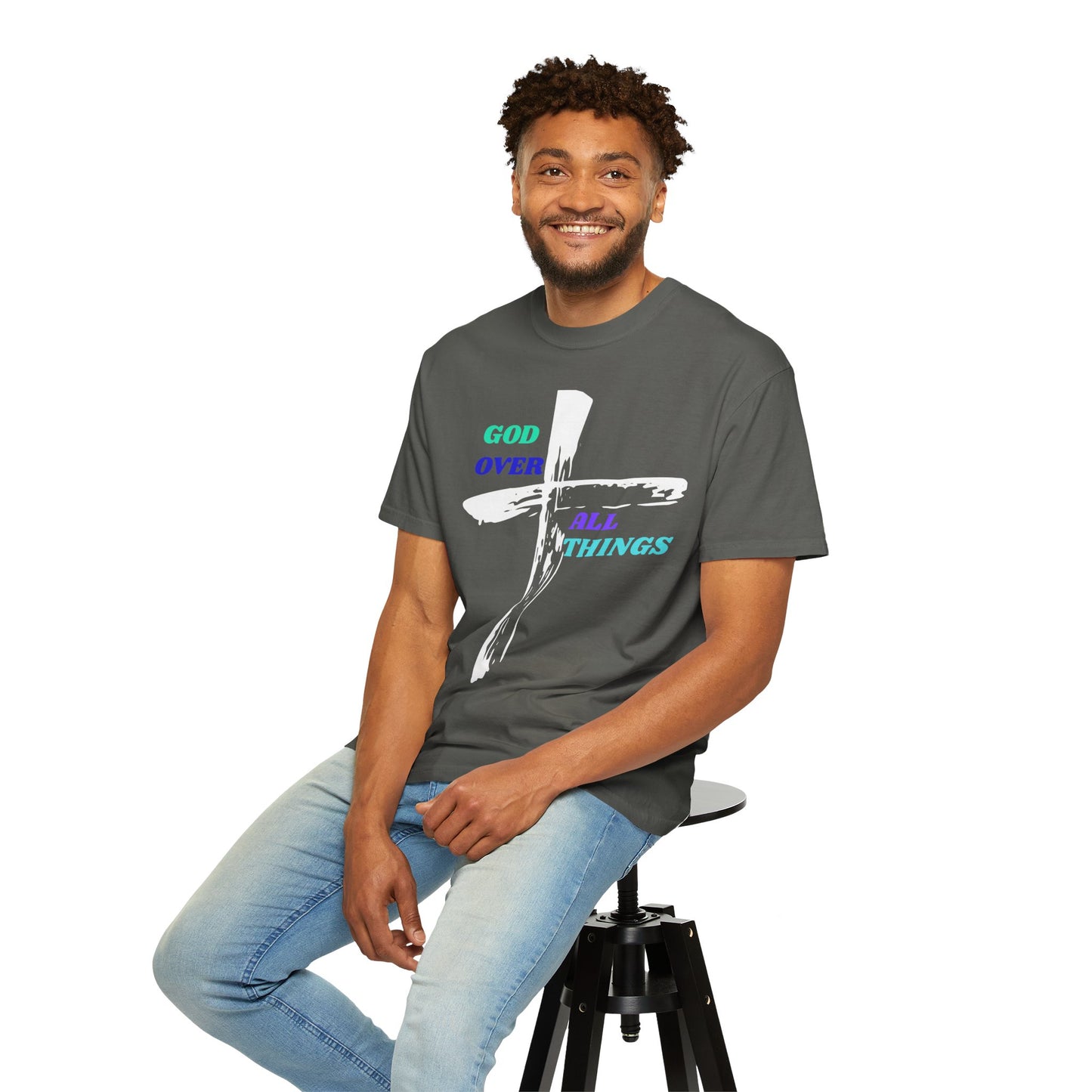 GOD Over All Things Faith-Inspired Tee