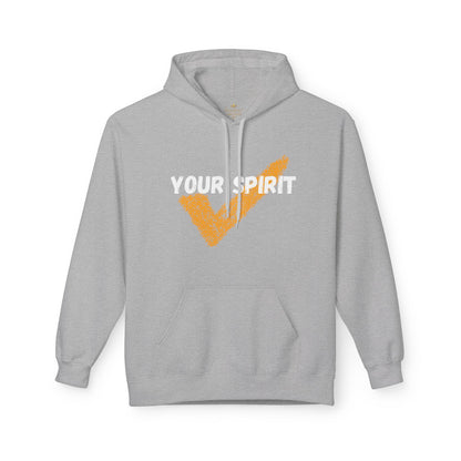 Stylish Unisex Fleece Hoodie with Vintage Checkmark Design, Gift for Him, Her, Cozy Casual Wear, Perfect for Fall/Winter