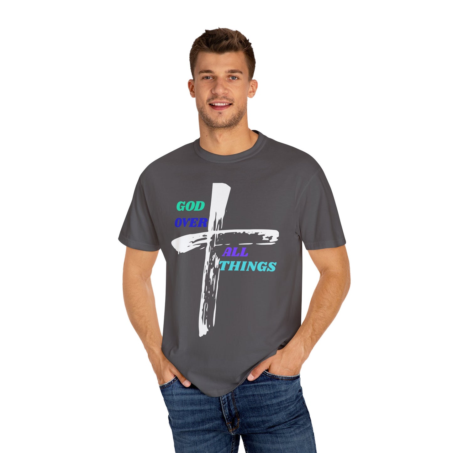 GOD Over All Things Faith-Inspired Tee