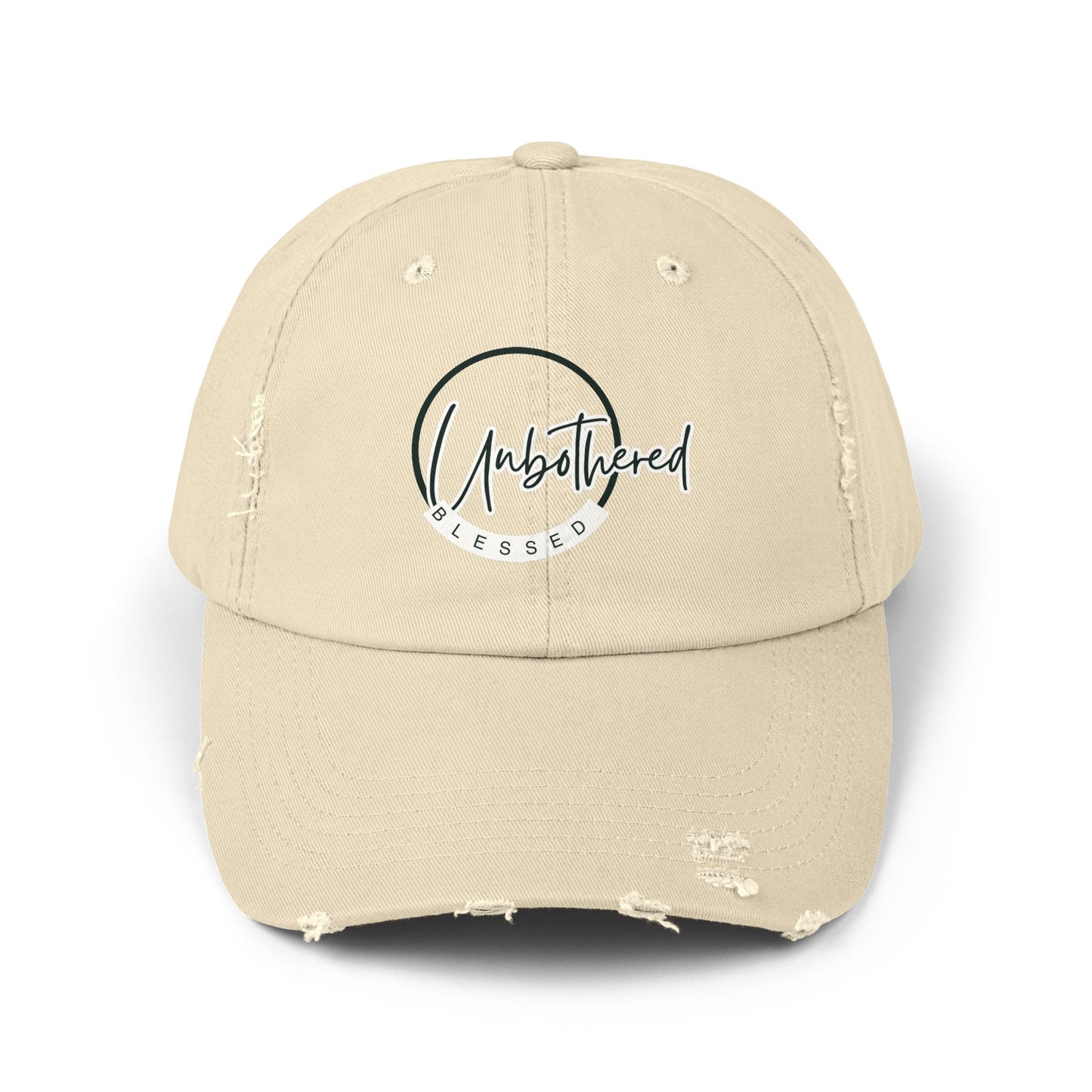 Unbothered Blessed Distressed Hat