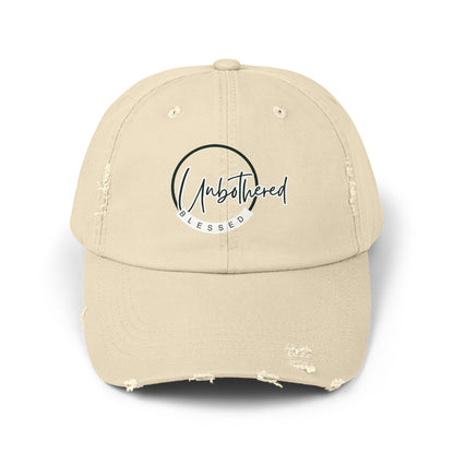 Unbothered Blessed Distressed Hat