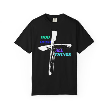 GOD Over All Things Faith-Inspired Tee