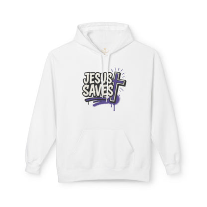 Jesus Saves Hoodie | Faith-Based Fleece Hoodie for Comfort & Inspiration, Christian Apparel