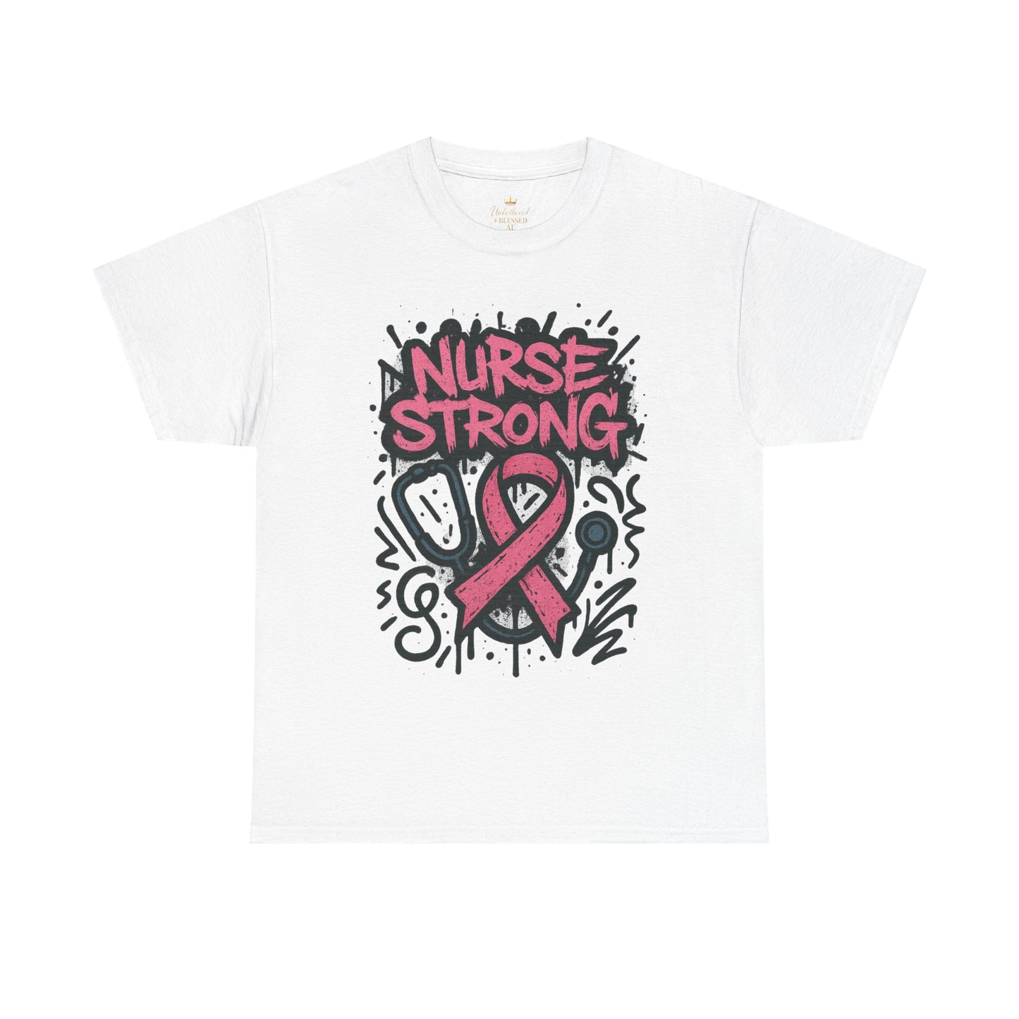 Graphic Tee Nurse Strong Breast Cancer Awareness