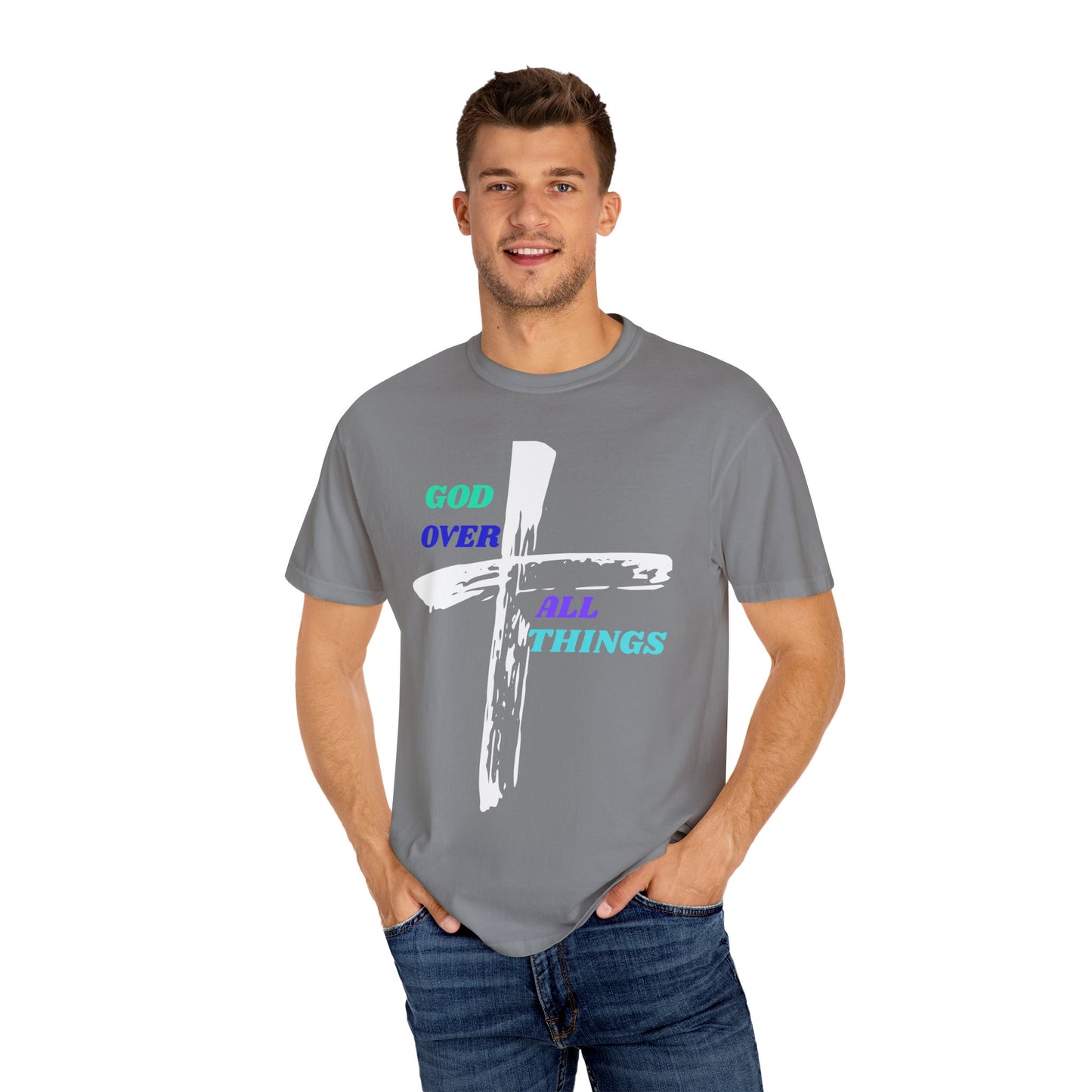 GOD Over All Things Faith-Inspired Tee
