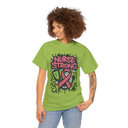 Graphic Tee Nurse Strong Breast Cancer Awareness