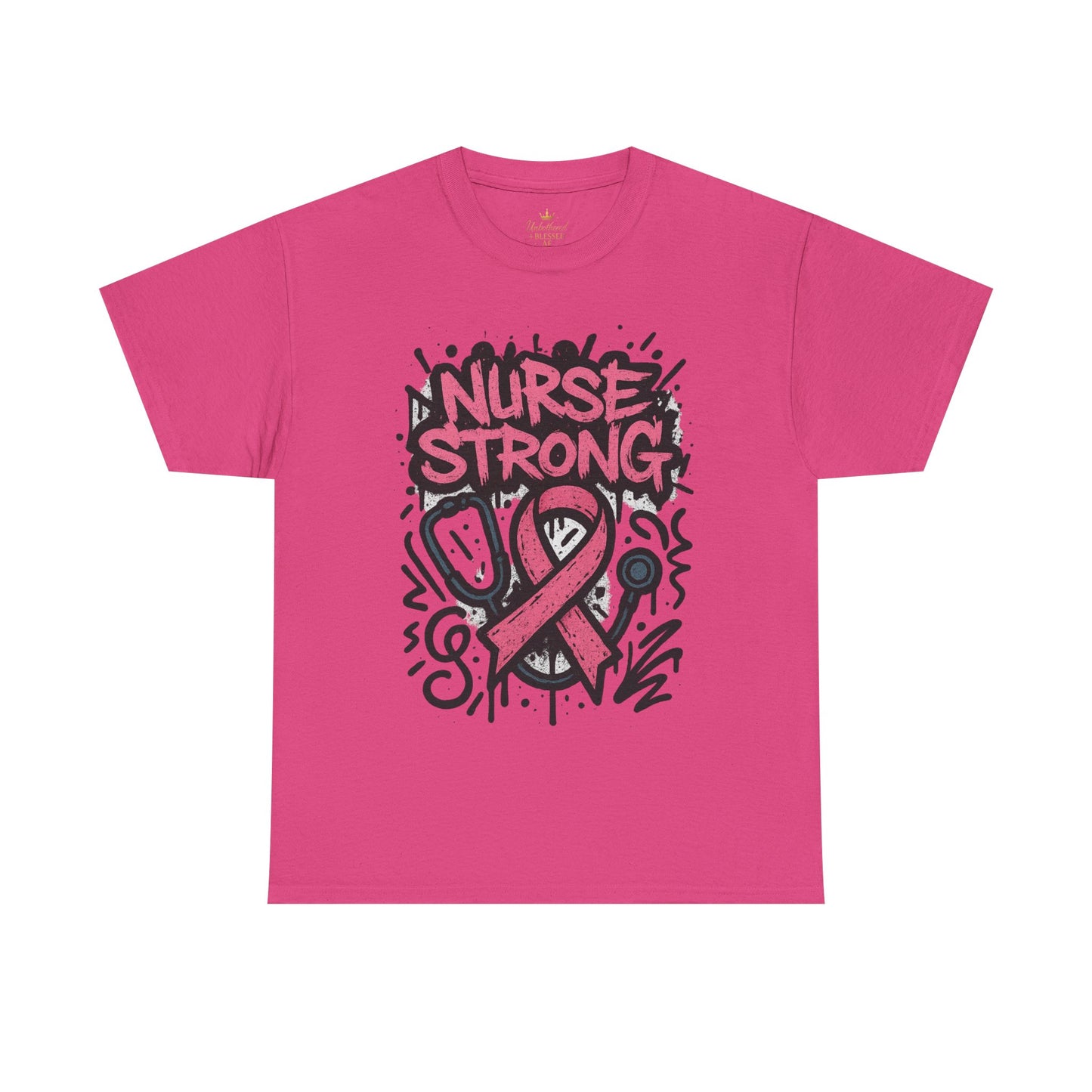 Graphic Tee Nurse Strong Breast Cancer Awareness