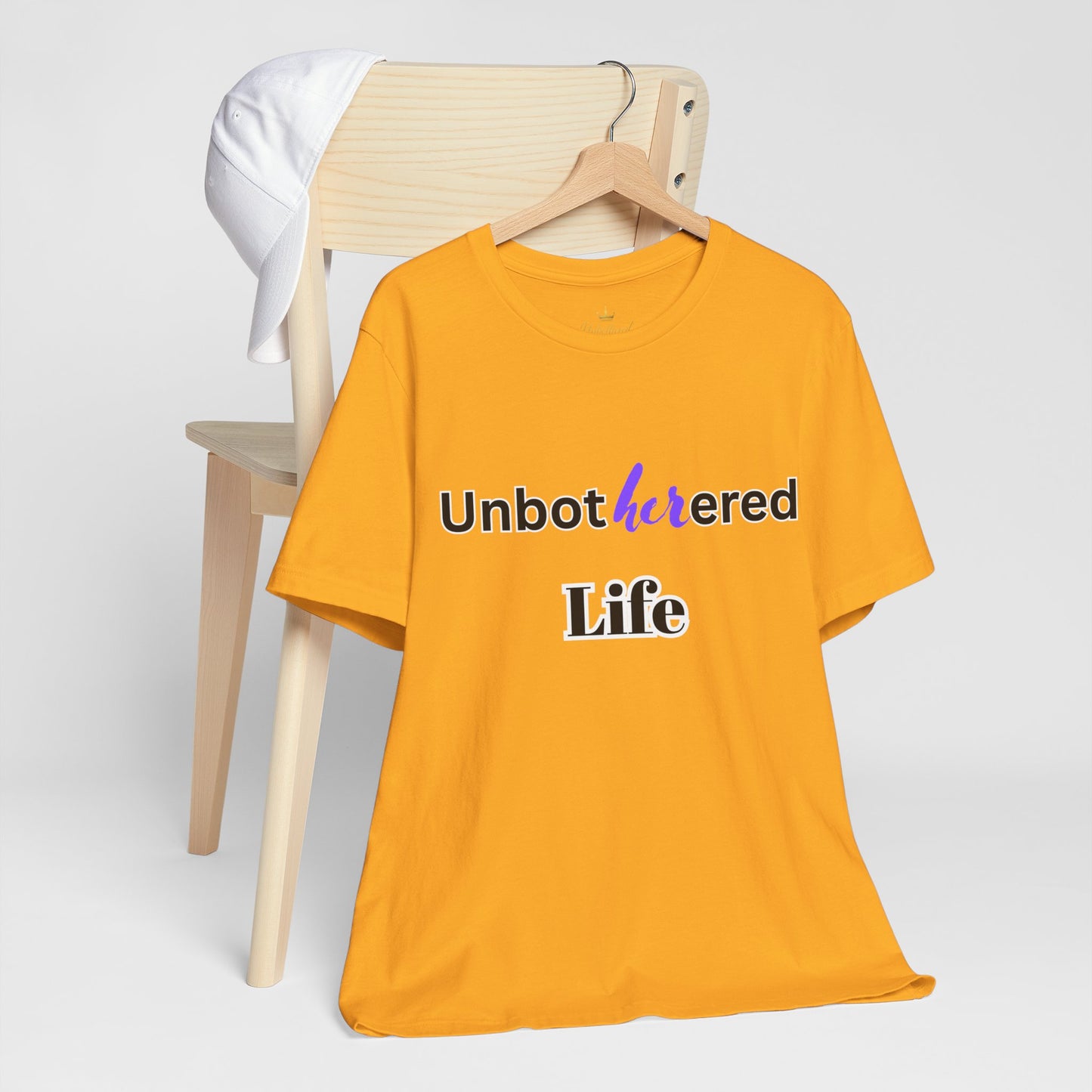 Unbothered Life Tee - Chill Vibe Short Sleeve Shirt, Casual Top, Relaxed Fit, Perfect Gift For Friends, Self-Care Style