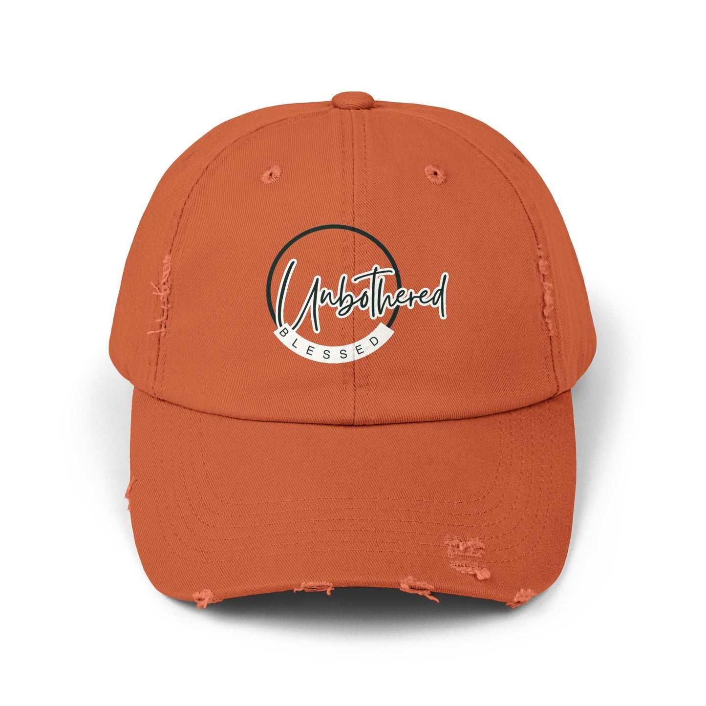 Unbothered Blessed Distressed Hat