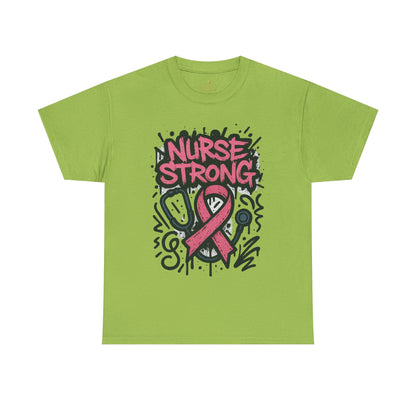 Graphic Tee Nurse Strong Breast Cancer Awareness