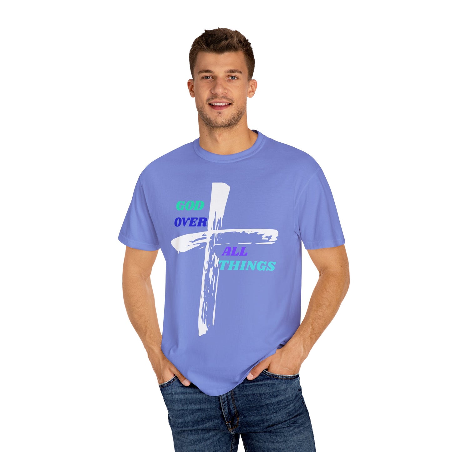 GOD Over All Things Faith-Inspired Tee