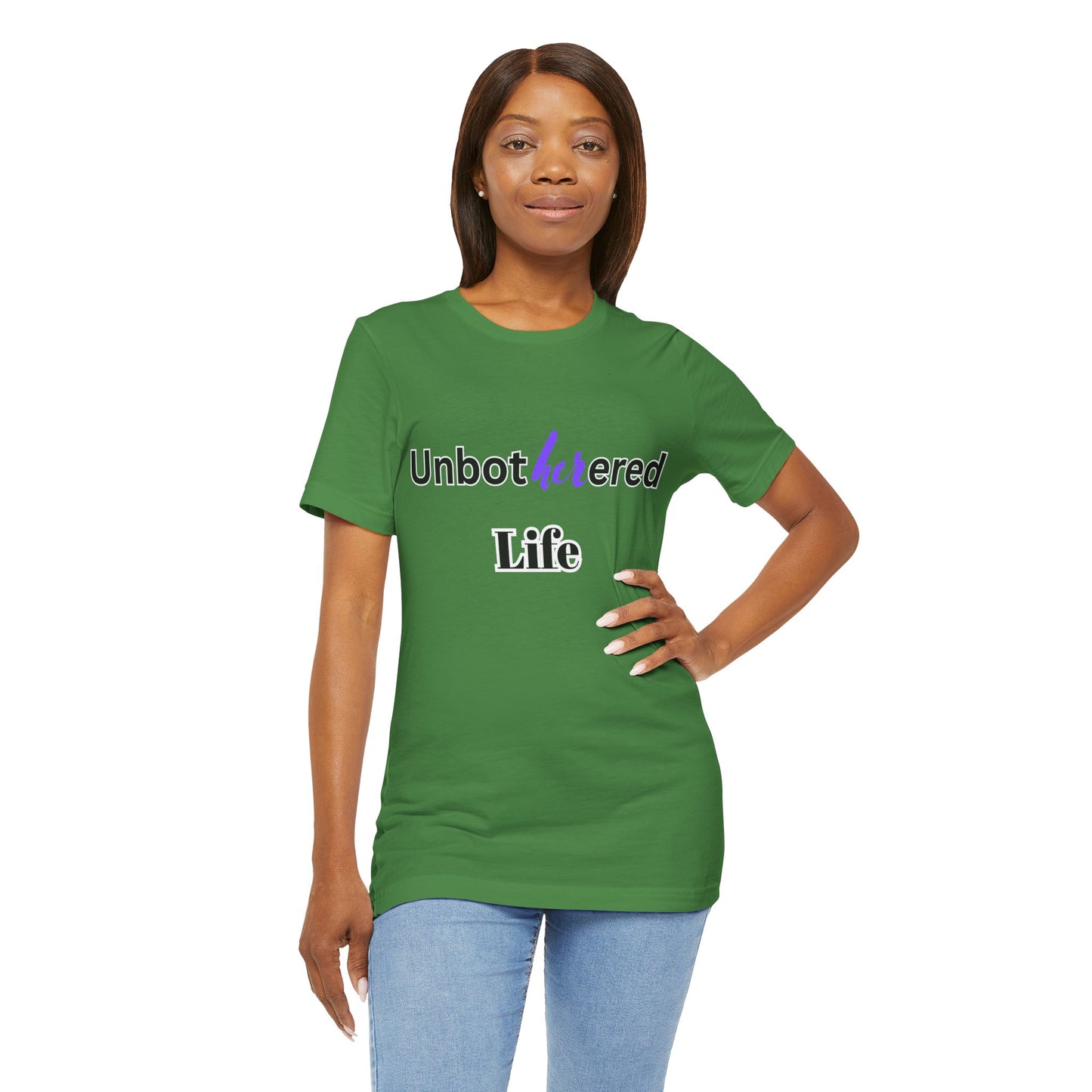 Unbothered Life Tee - Chill Vibe Short Sleeve Shirt, Casual Top, Relaxed Fit, Perfect Gift For Friends, Self-Care Style